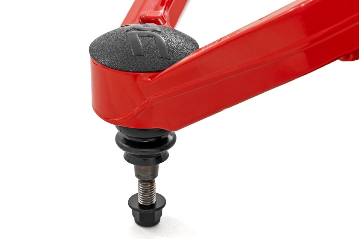 Ford F-150 Suspension Lift Kit - Rough Country - Forged Upper Control Arms - Red - '21-'25